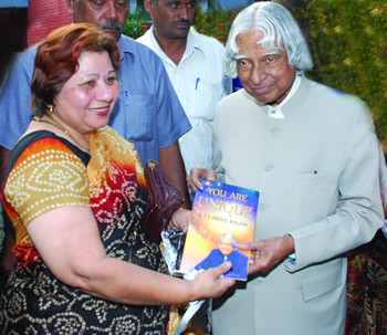 You Are Unique presented to Dr A P J Abdul Kalam